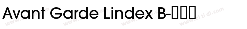 Avant Garde Lindex B字体转换